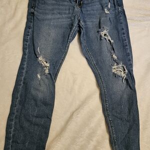 Old Navy Ripped Blue Skinny Jeans